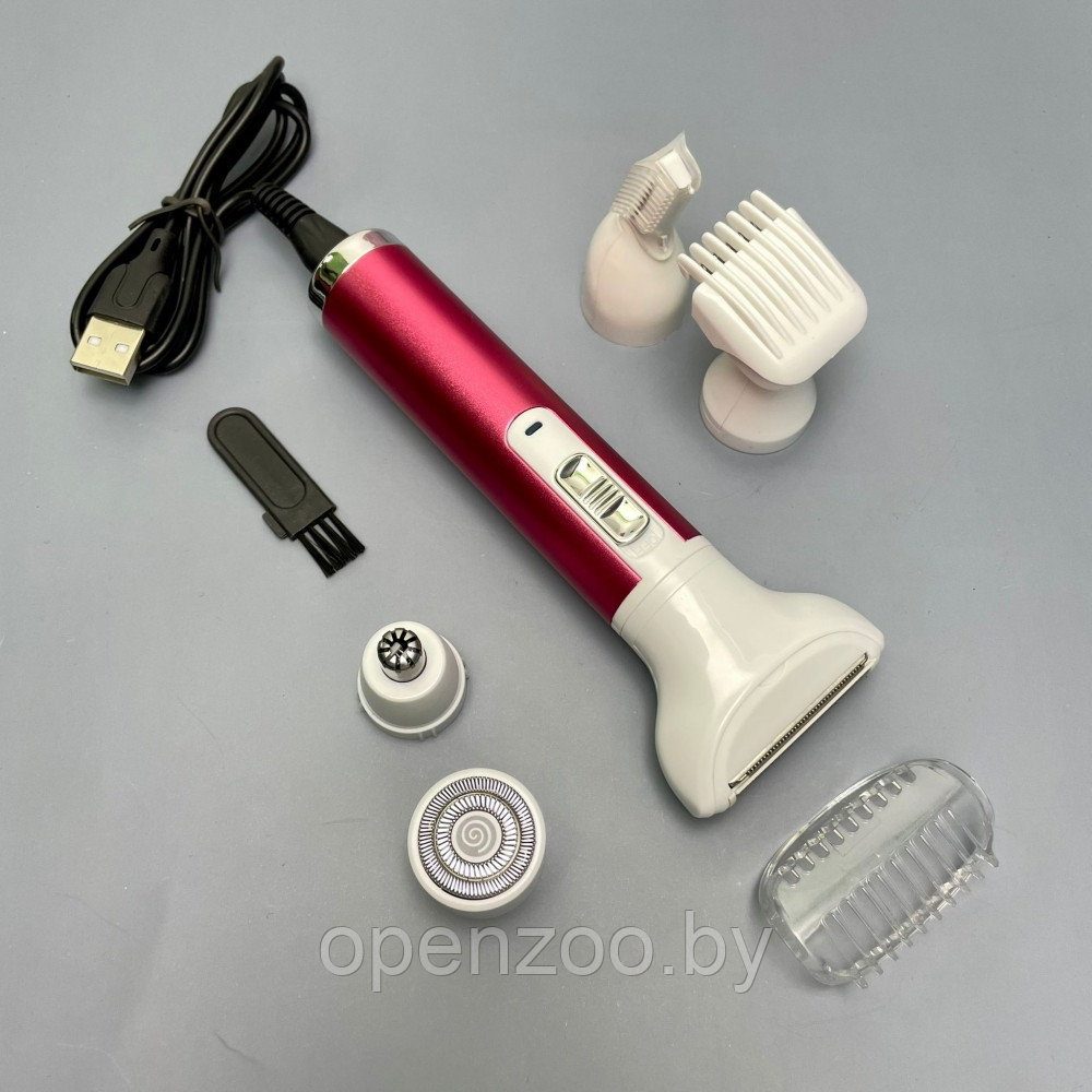 Женский набор для удаления волос Life 5 в 1 Portable Mini Shaver XD-3011 (триммер, эпилятор, бритва, уход за - фото 5 - id-p169976907
