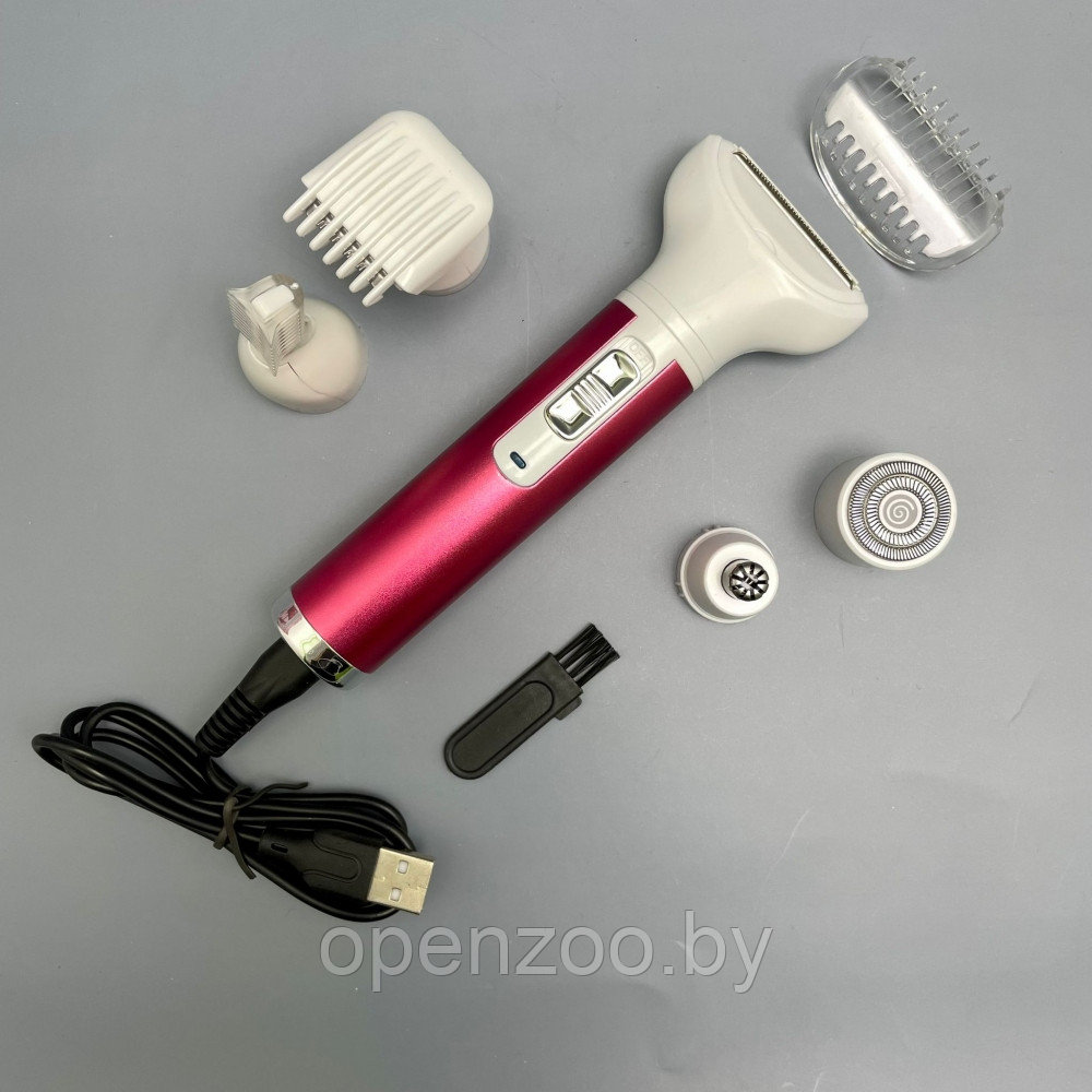 Женский набор для удаления волос Life 5 в 1 Portable Mini Shaver XD-3011 (триммер, эпилятор, бритва, уход за - фото 6 - id-p169976907