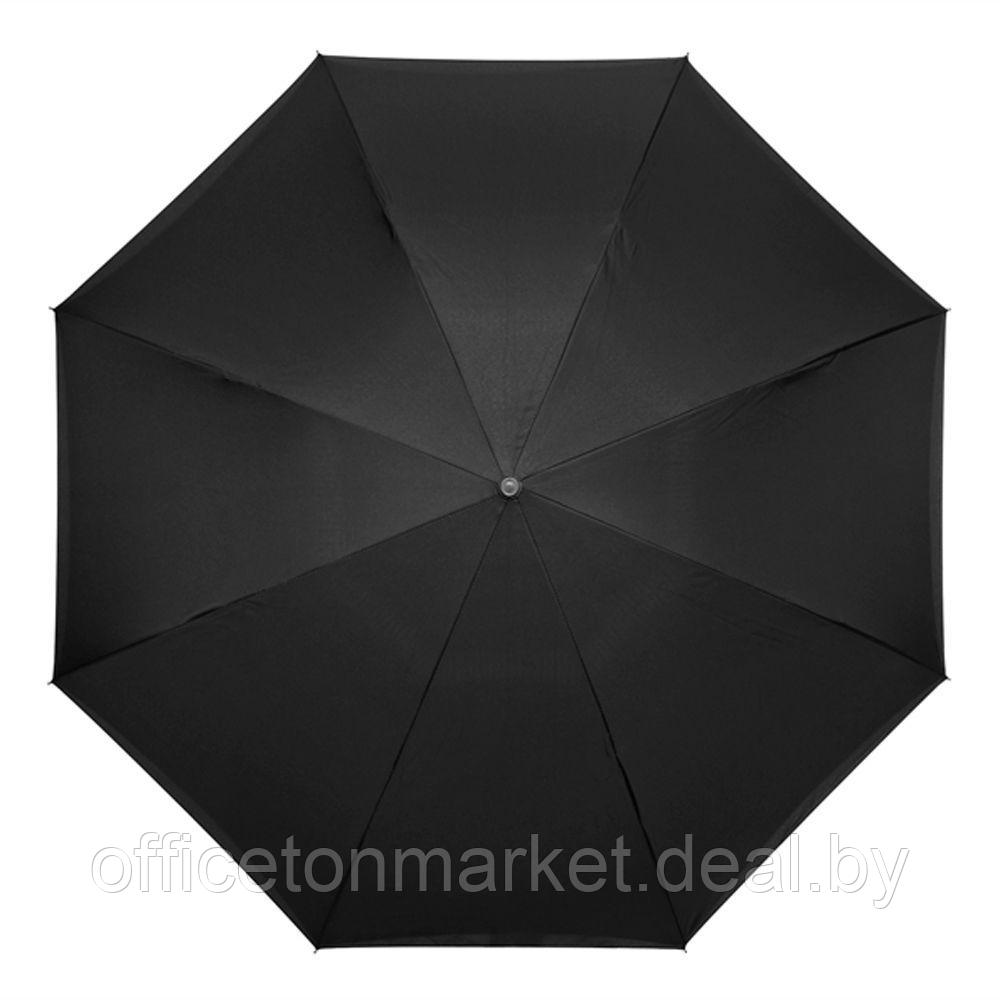 Зонт-трость "RU-6", 107 см, черный, розовый - фото 3 - id-p192083888