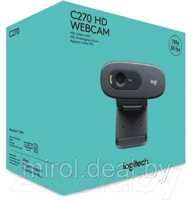 Веб-камера Logitech C270 - фото 8 - id-p197875684