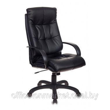 Кресло для руководителя "Бюрократ CH-824B", кожзам, пластик, черный - фото 1 - id-p197871078