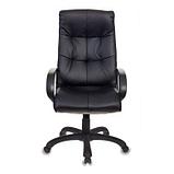 Кресло для руководителя "Бюрократ CH-824B", кожзам, пластик, черный, фото 2