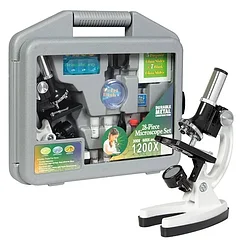 Детский микроскоп,  Лаборатория в чемодане: микроскоп 1200х с набором принадлежностей [28 предметов]
