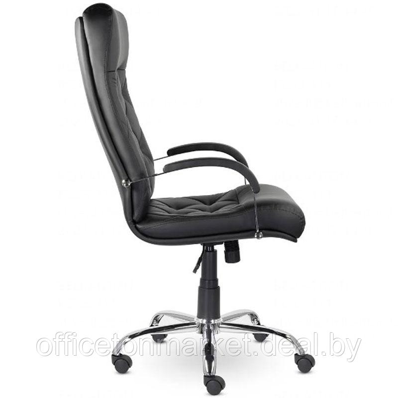 Кресло для руководителя Верона К-10 В хром "Z-11", кожзам, металл, черный - фото 3 - id-p197871079