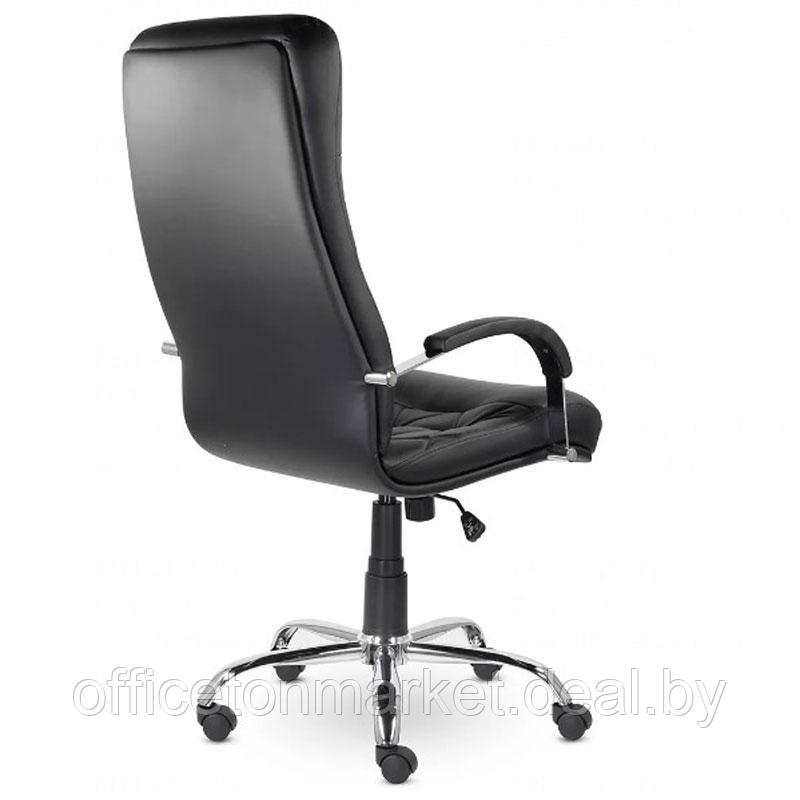 Кресло для руководителя Верона К-10 В хром "Z-11", кожзам, металл, черный - фото 4 - id-p197871079