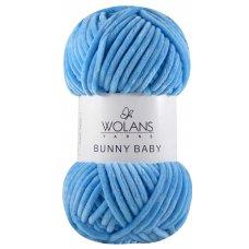 Пряжа плюшевая Wolans Bunny Baby (Банни Бейби) цвет 12 синий / бирюза - фото 1 - id-p197877823