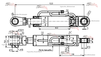 Гидроцилиндр стреловой КГЦ 472.125-80-800 Амкодор 342