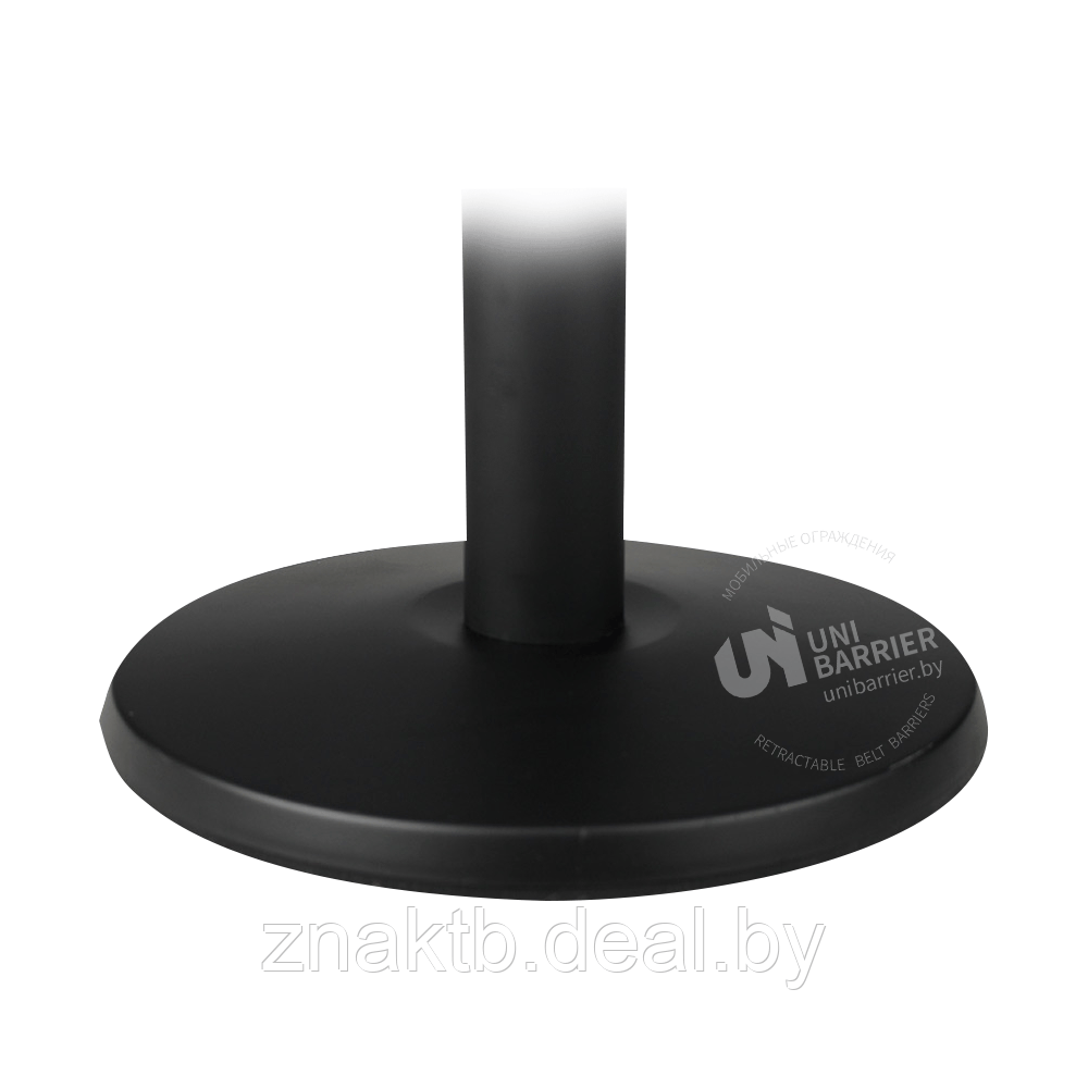 Стойка ограждения UniPro-300 черная основание тонкое желтая лента - фото 2 - id-p197879131