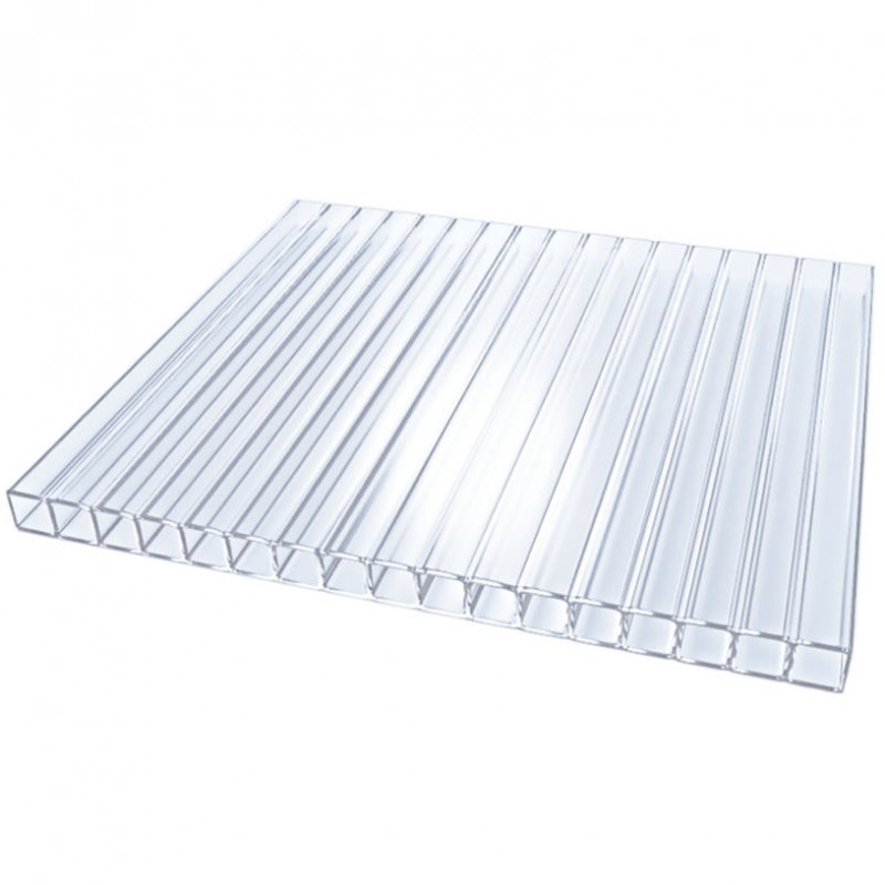 Сотовый поликарбонат  Multigreen  2100*6000*4 Прозрачный 0,6 кг/м2,