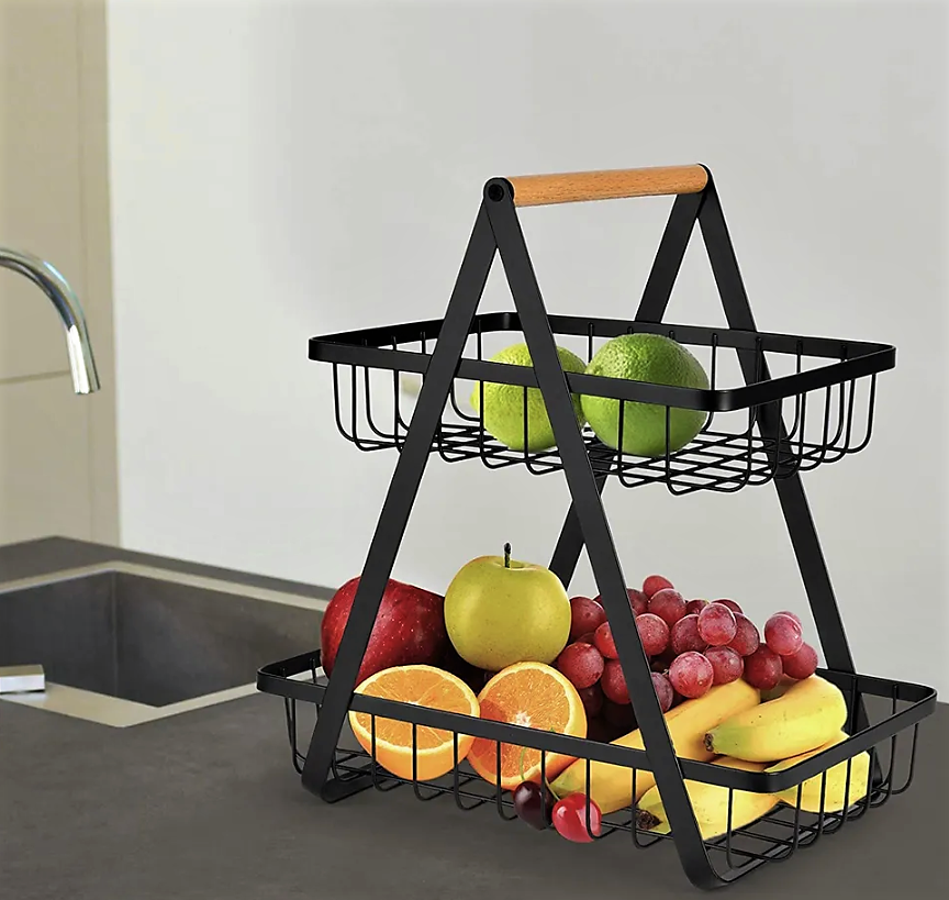 Корзина для хранения фруктов, овощей, посуды Home storage rack / фруктовница / хлебница / - фото 1 - id-p197895689