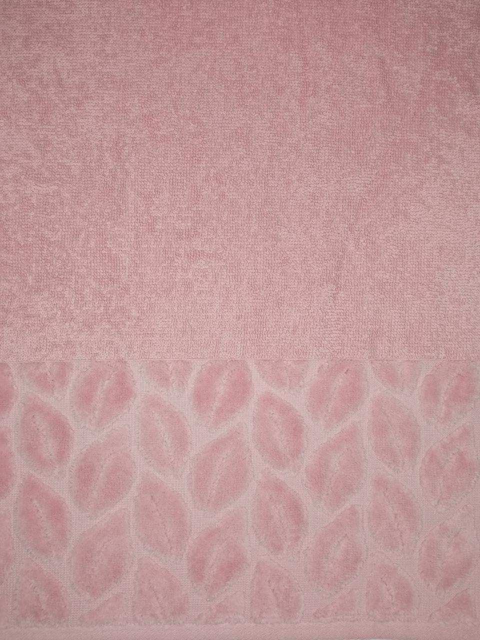 Махровое полотенце банное 90х150 темно-розовое NURPAK 632 - фото 2 - id-p168685589