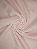 Махровое полотенце банное 70х140 розовое NURPAK 619, фото 3