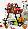Корзина для хранения фруктов, овощей, посуды Fruit Basket / фруктовница / хлебница / органайзер двухъярус, фото 2