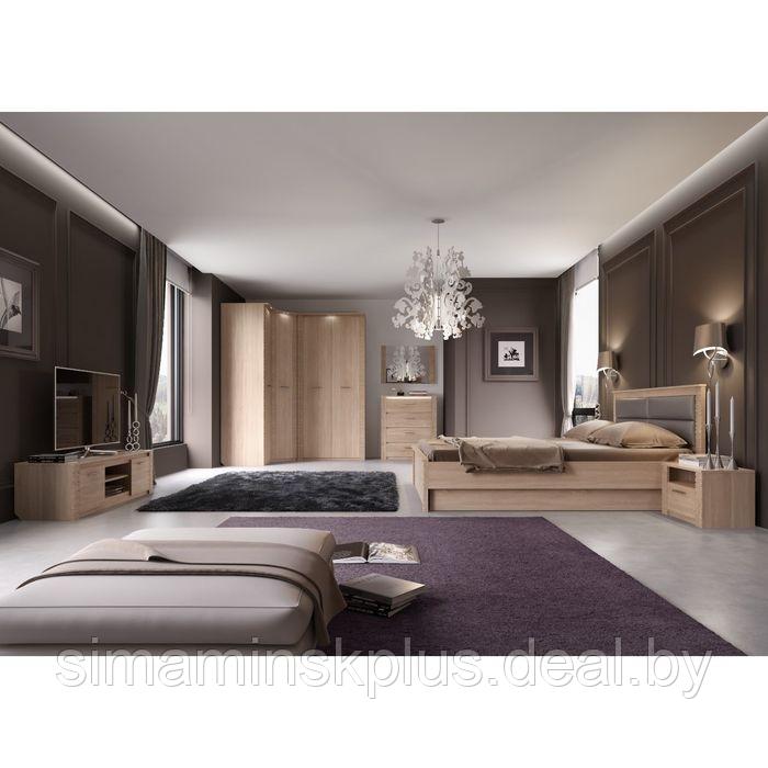 Кровать Спальня Элана, 1400х2000, с основанием, Дуб Сонома - фото 2 - id-p197899172