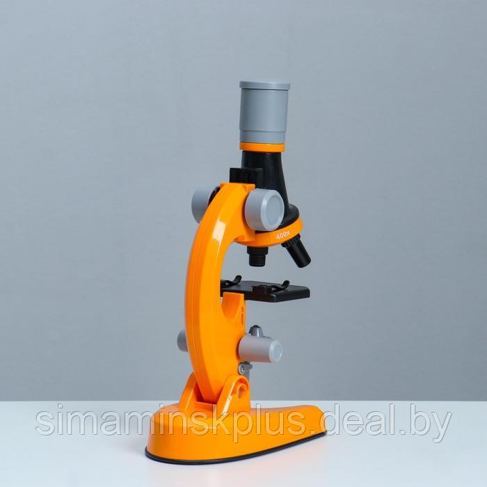 Микроскоп "Юный ботаник" кратность до х1200, оранжевый, подсветка - фото 5 - id-p197897244