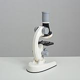 Микроскоп "Юный ботаник" кратность до х1200, белый, подсветка, фото 5