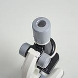 Микроскоп "Юный ботаник" кратность до х1200, белый, подсветка, фото 8