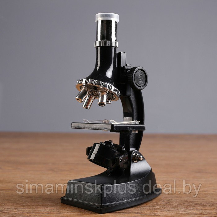 Микроскоп, кратность увеличения 900х, 600х, 300х, 100х, с подсветкой, набор для исследований - фото 2 - id-p197897252