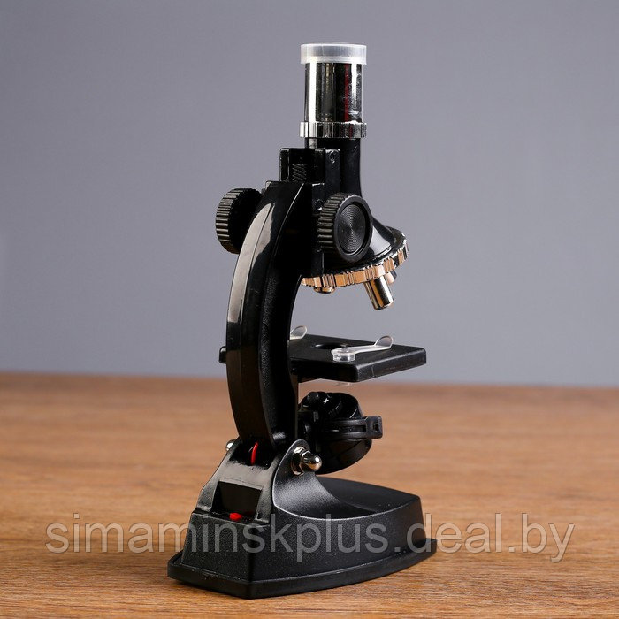 Микроскоп, кратность увеличения 900х, 600х, 300х, 100х, с подсветкой, набор для исследований - фото 5 - id-p197897252