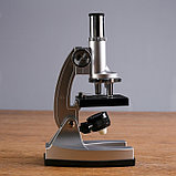 Микроскоп, кратность увеличения 450х, 200х, 100х, с подсветкой, 2АА, фото 4
