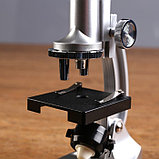 Микроскоп, кратность увеличения 450х, 200х, 100х, с подсветкой, 2АА, фото 6