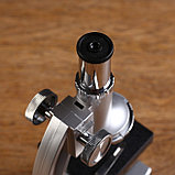 Микроскоп, кратность увеличения 450х, 200х, 100х, с подсветкой, 2АА, фото 7