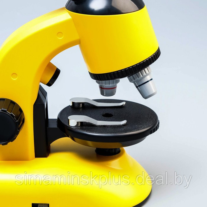 Микроскоп "Юный ученый" кратность до х1200, желтый, подсветка - фото 5 - id-p197897255