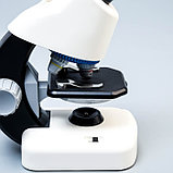 Микроскоп "Юный биолог" кратность до х1200, белый, подсветка, фото 6
