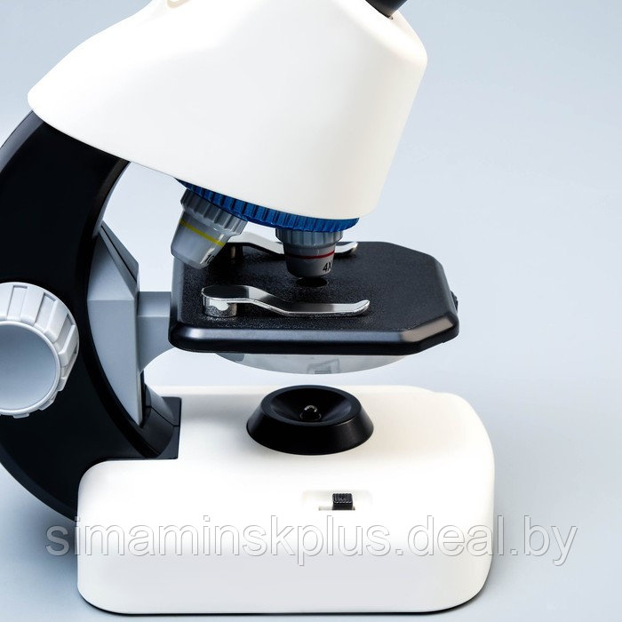 Микроскоп "Юный биолог" кратность до х1200, белый, подсветка - фото 6 - id-p197897256