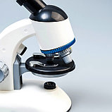 Микроскоп "Юный ученый" кратность до х1200, белый, подсветка, фото 6