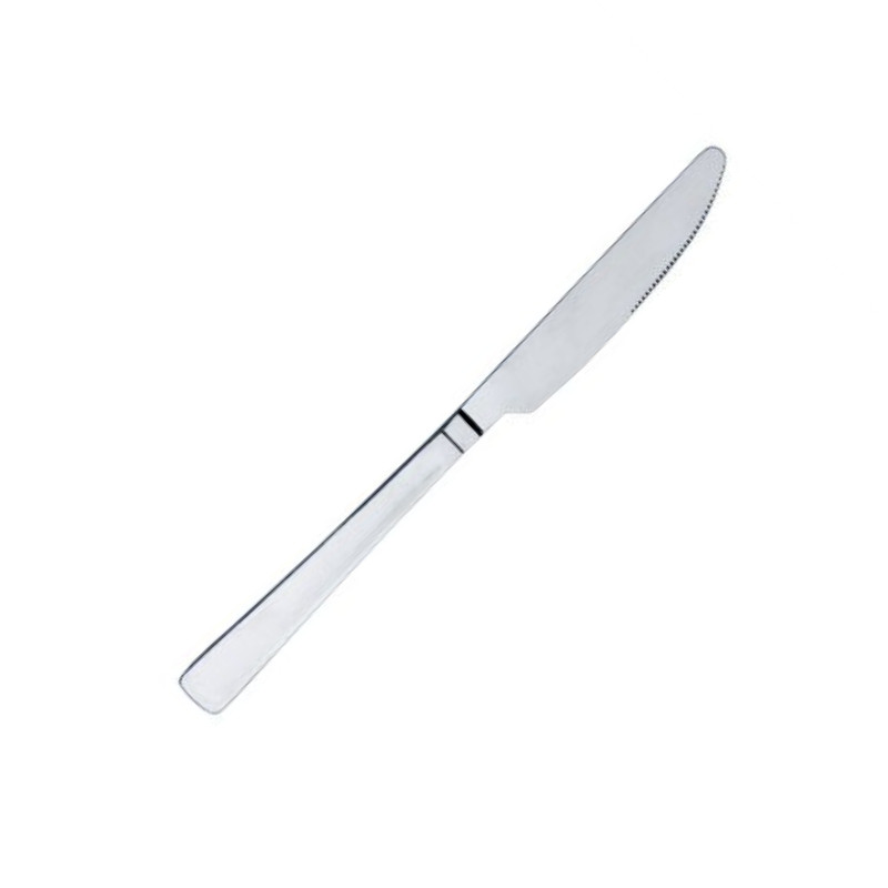 Китай (Столовые приборы) Нож столовый Базис 18/0  1,8 мм 21 см. /12/480/