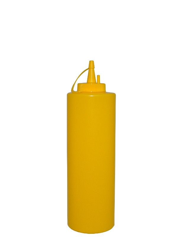 Мастергласс Емкость для соуса 375 мл. d=55 мм. h=215 мм. с крышкой желтая MG /1/24/ - фото 1 - id-p197909888