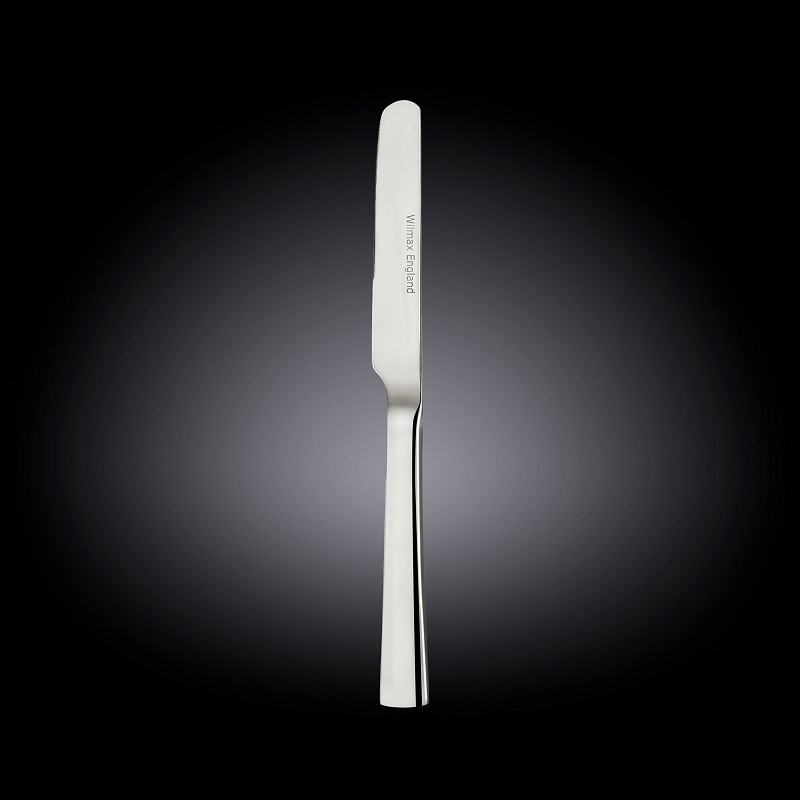 Wilmax (Англия) Нож десертный Мия 18/10 3,5 мм 21 см. Wilmax /12/24/144/ - фото 1 - id-p197907563
