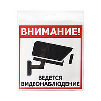 Россия (Инфо.таблички) Табличка "Видеонаблюдение" 200*200*1 мм. пластик. /1/10/40/