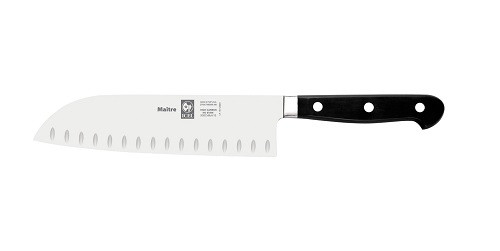 Icel (Португалия) Нож японский Santoku 180/300 мм. с бороздками, кованый MAITRE Icel /1/