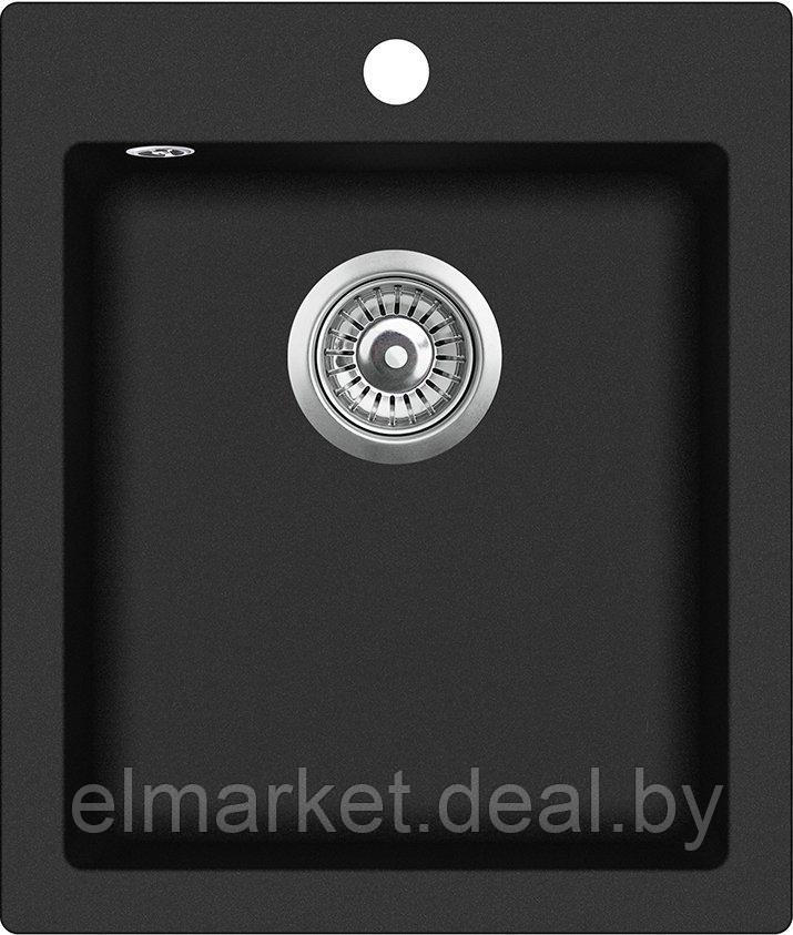 Кухонная мойка AquaSanita Simplex SQS100W black metallic 601 - фото 1 - id-p197916106