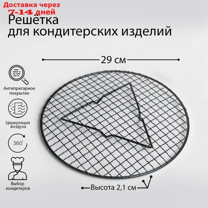 Решётка для глазирования и остывания кондитерских изделий "Круг", 29×2,1 см