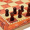 Настольная игра, набор 3 в 1 "Падук": нарды, шахматы, шашки, доска  34х34 см, фото 2