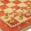 Настольная игра, набор 3 в 1 "Падук": нарды, шахматы, шашки, доска  34х34 см, фото 3