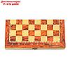 Настольная игра, набор 3 в 1 "Падук": нарды, шахматы, шашки, доска  34х34 см, фото 7