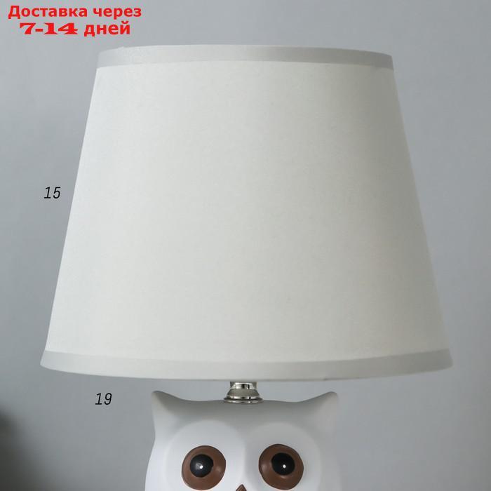 Светильник детский керамика "Сова" 1x40Вт E14 серый 20х20х32,5 см. - фото 4 - id-p197862479