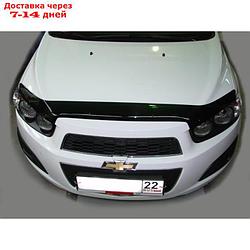 Дефлектор капота темный CHEVROLET AVEO 2012-2016, NLD.SCHAVE1212