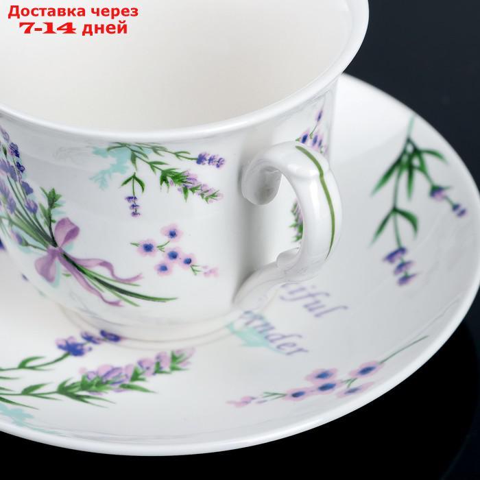 Набор чайный "Лаванда", 4 предмета: 2 чашки 220 мл, 2 блюдца - фото 6 - id-p197863438
