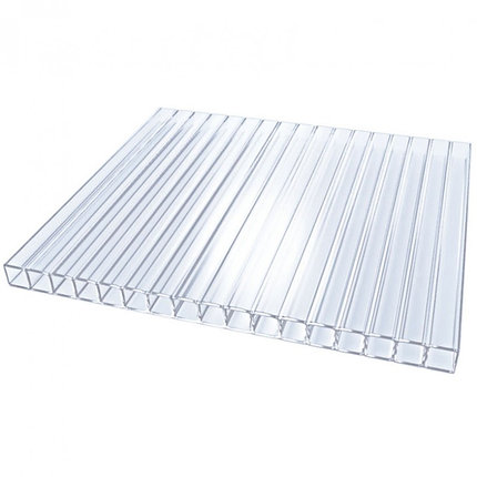 Сотовый поликарбонат Multigreen 2100*6000*4 Прозрачный 0,6 кг/м2,, фото 2