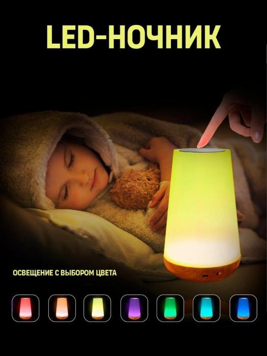Ночник-светильник детский для сна новорожденных белый шум настольный в детскую комнату - фото 1 - id-p197921735