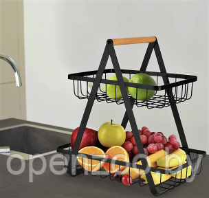 Корзина для хранения фруктов, овощей, посуды Home storage rack / фруктовница / хлебница / органайзер