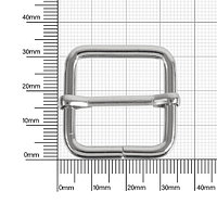 Кольцо WS 25х25мм (4мм) никель роллинг D