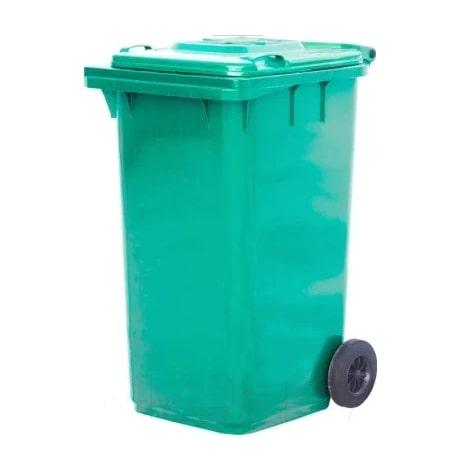 Контейнер для мусора Эдванс 240л с крышкой светло-зеленый - фото 1 - id-p197928685