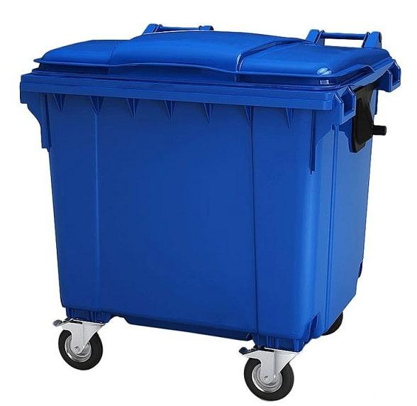 Контейнер для мусора Эдванс 1100л с крышкой синий - фото 1 - id-p197928687