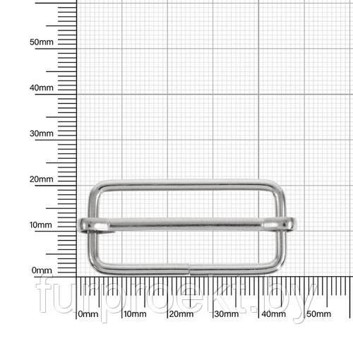 Пряжка 40мм никель 2,8мм D